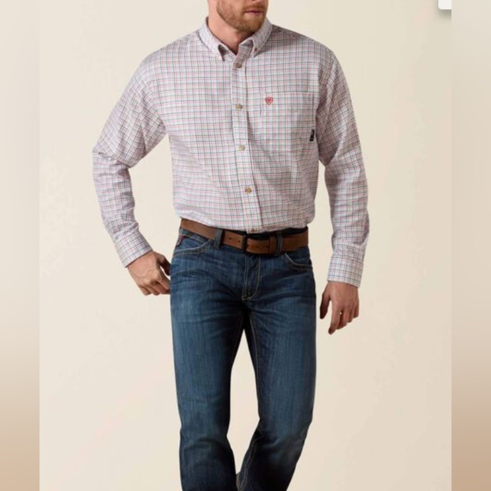 Ariat Flame Resistant Casual Button Down Shirt